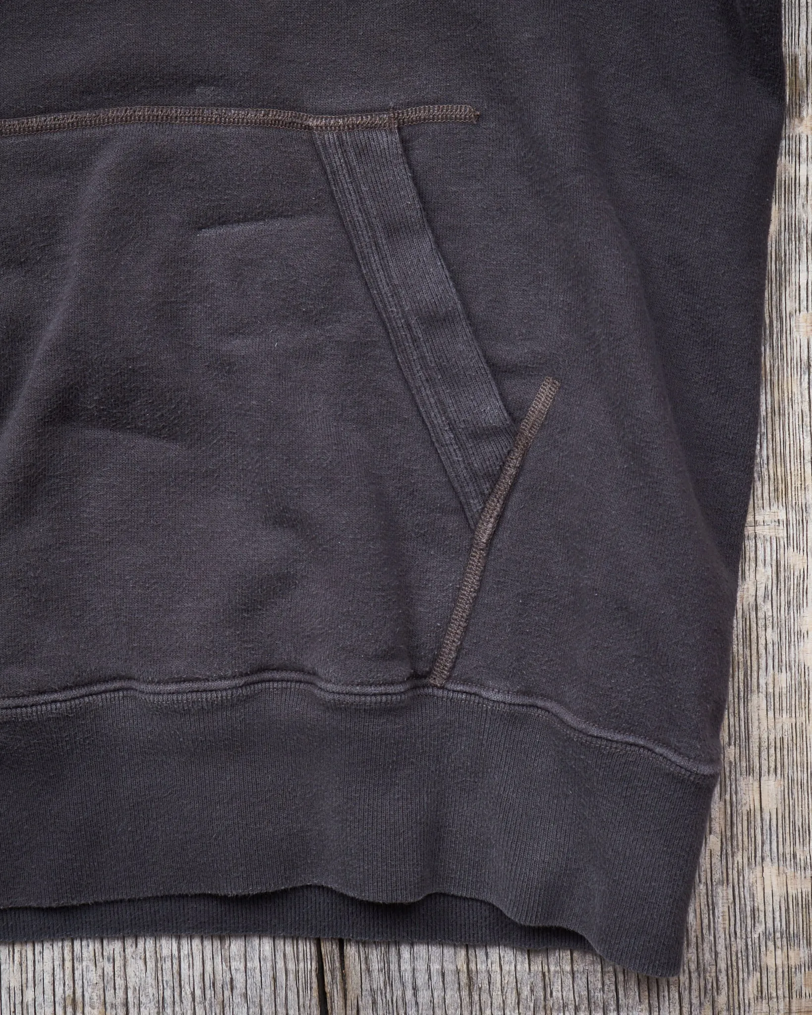 Second Hand Buzz Rickson's Loopwheel Hoodie 4-Needle Black Size S