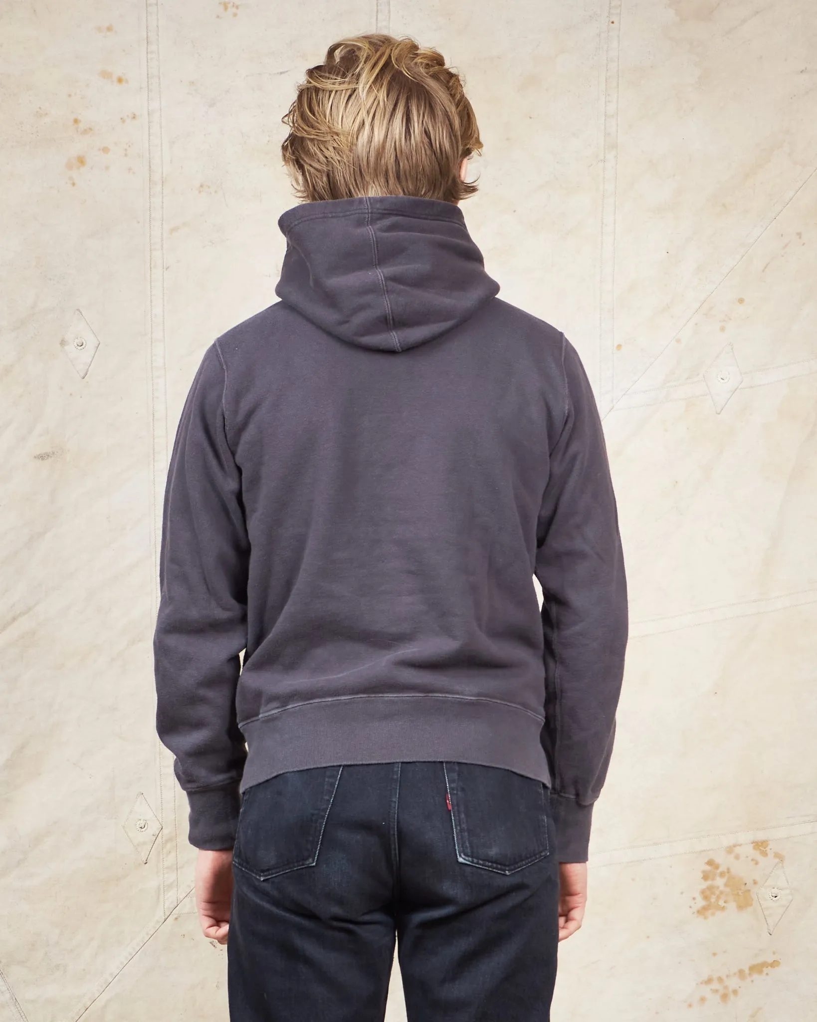 Second Hand Buzz Rickson's Loopwheel Hoodie 4-Needle Black Size S