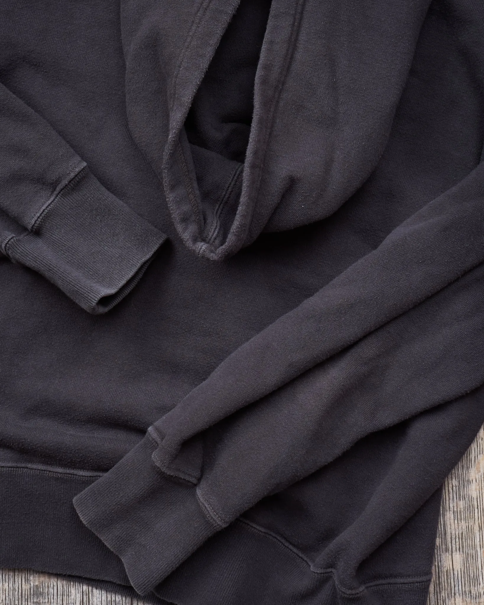 Second Hand Buzz Rickson's Loopwheel Hoodie 4-Needle Black Size S