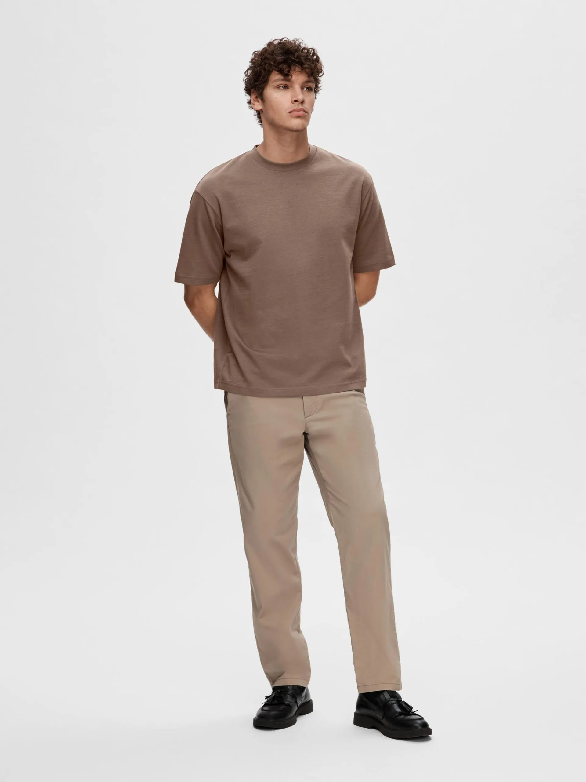 SELECTED | OVERSIZED KURZARM T-SHIRT | Morel