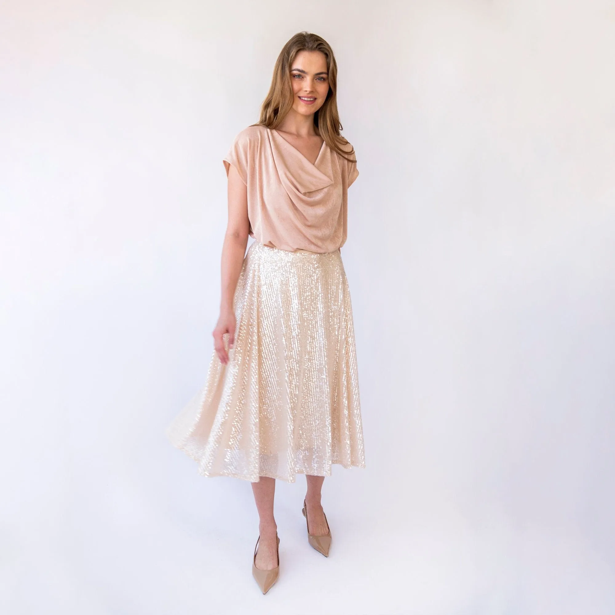Sequins Circle skirt #3043