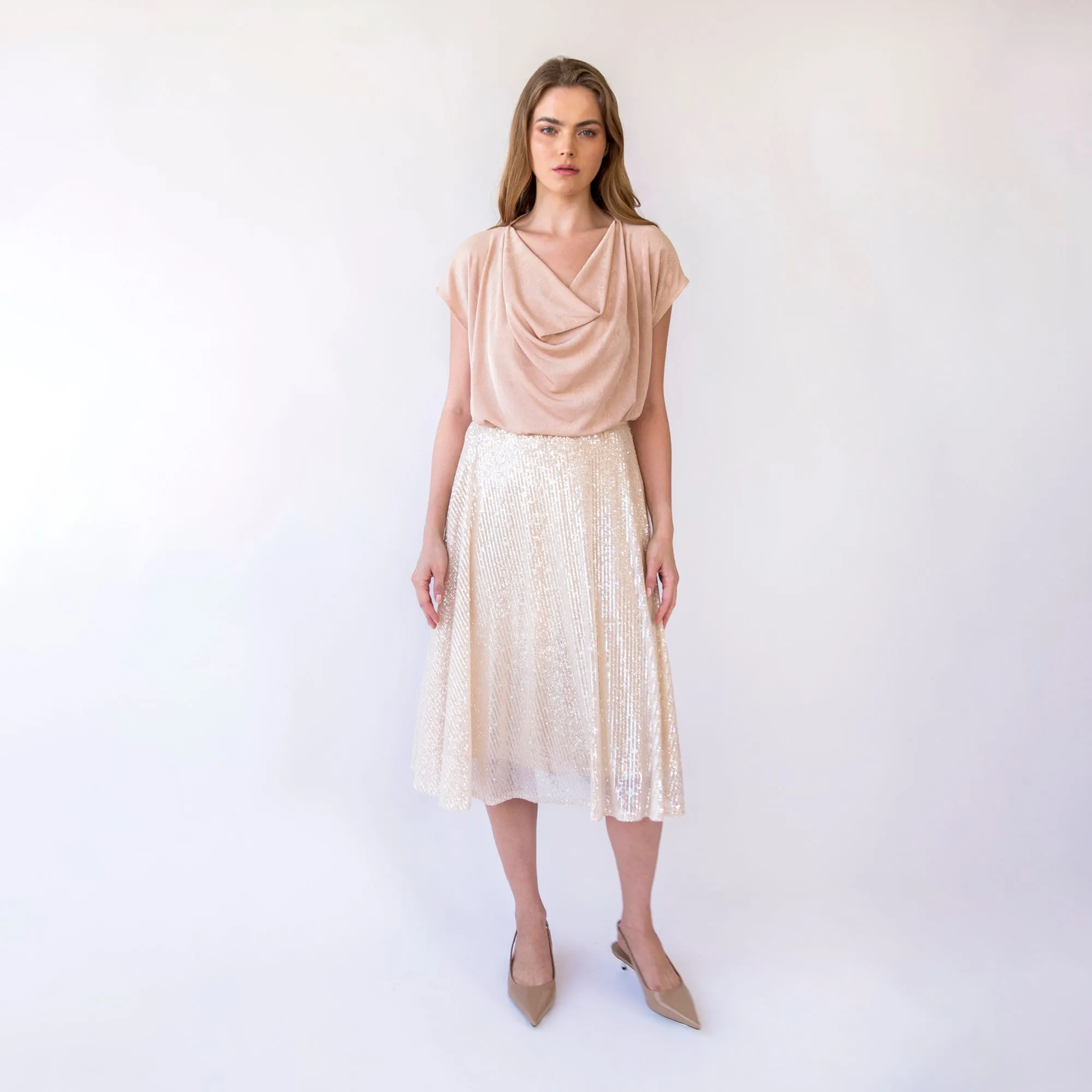 Sequins Circle skirt #3043