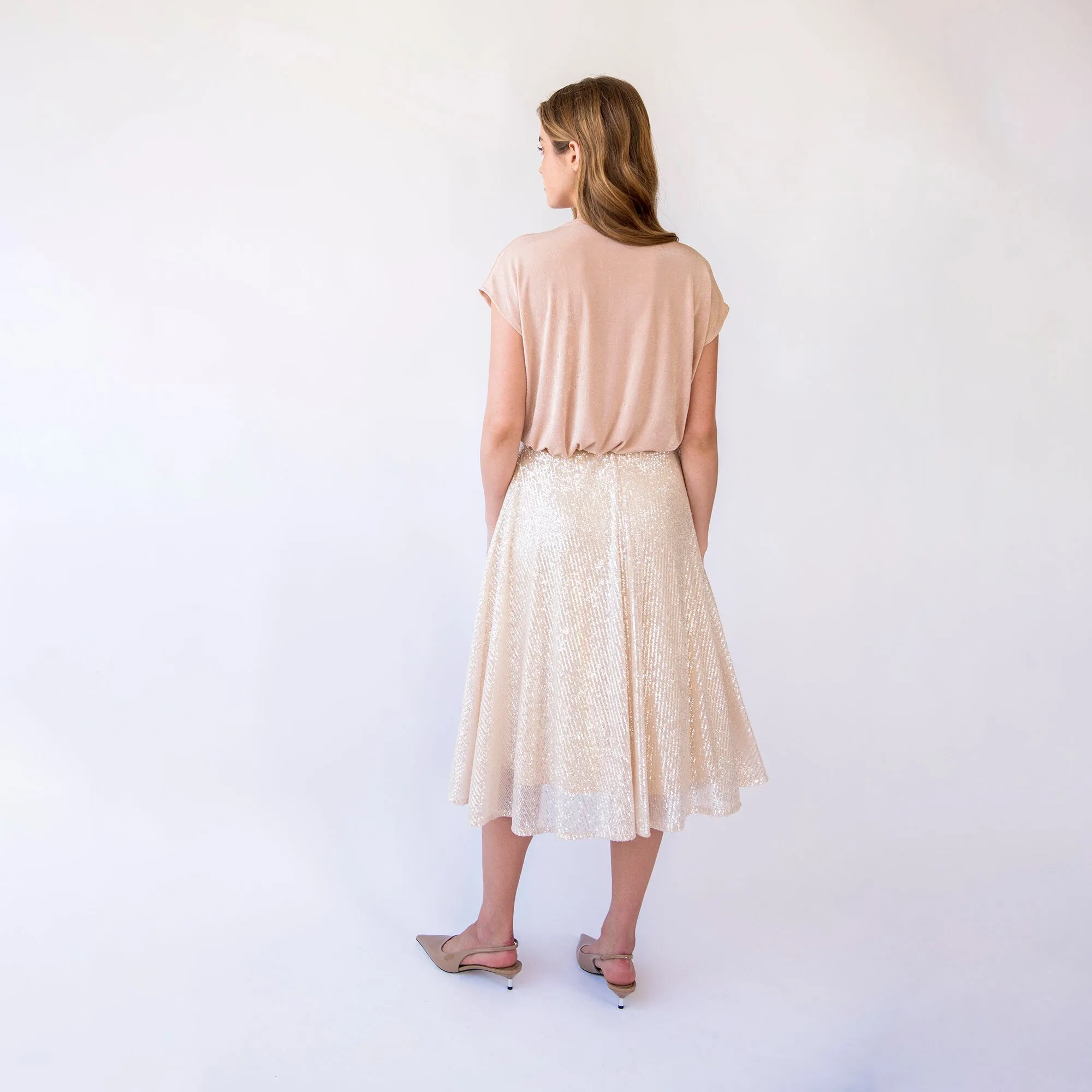 Sequins Circle skirt #3043
