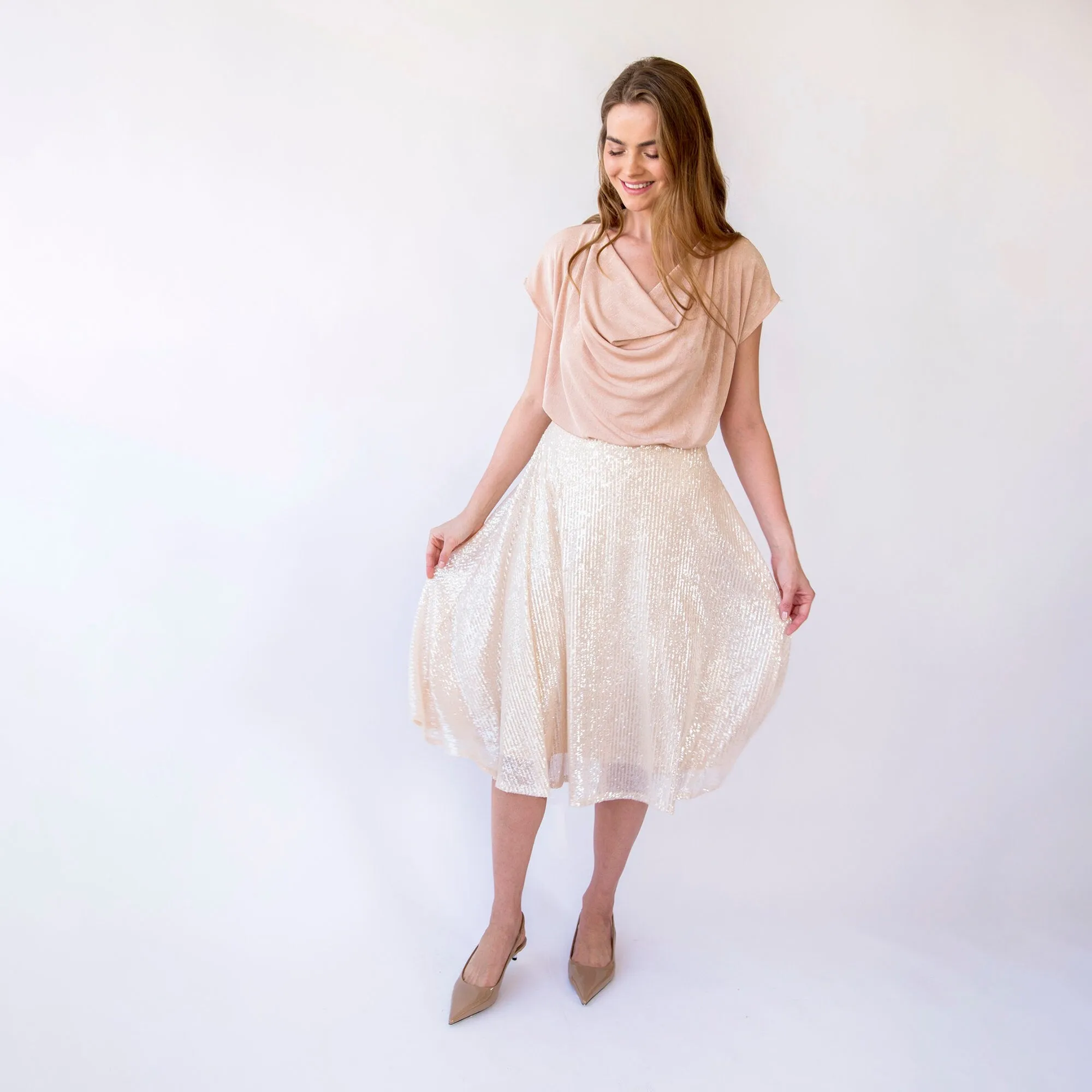 Sequins Circle skirt #3043