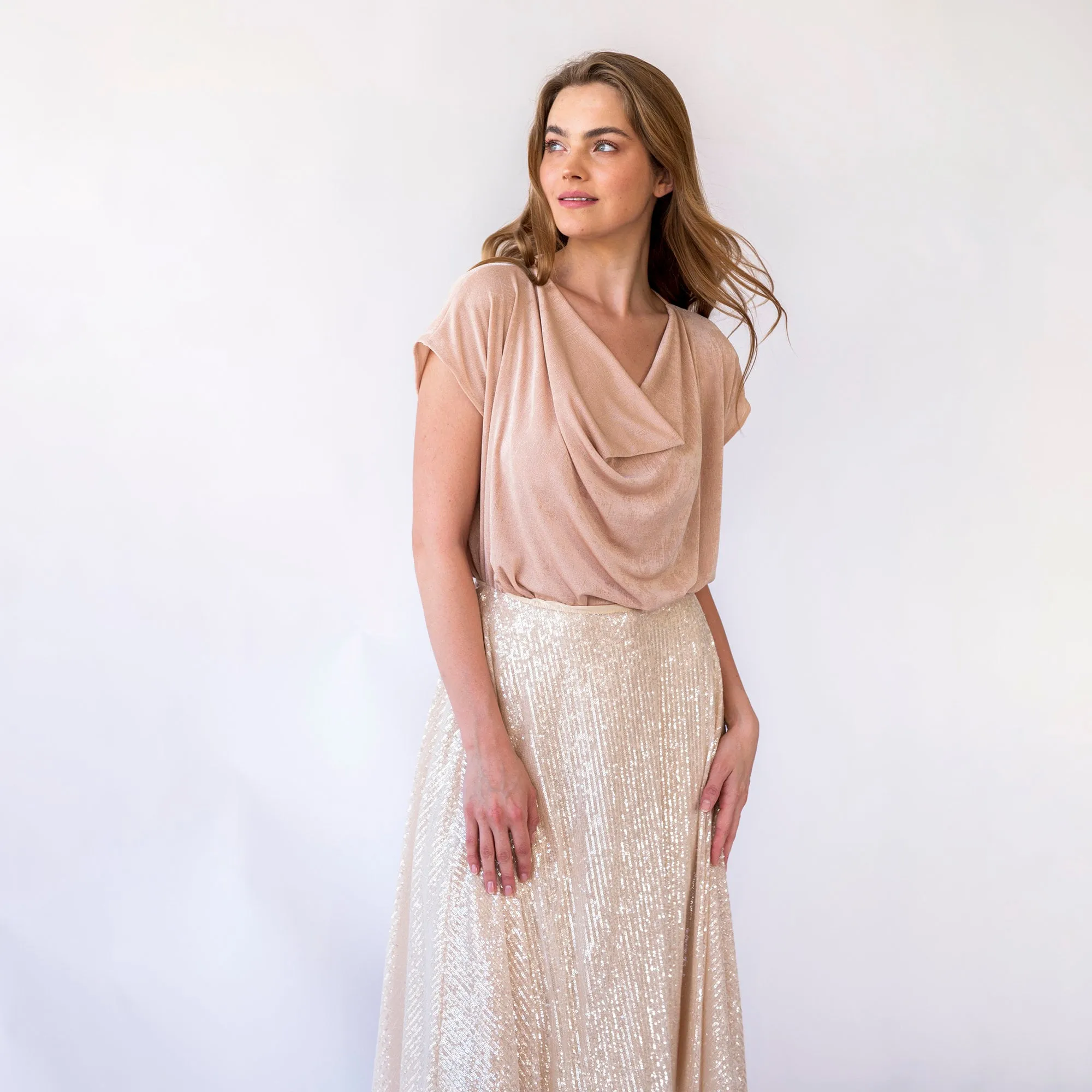 Sequins Circle skirt #3043
