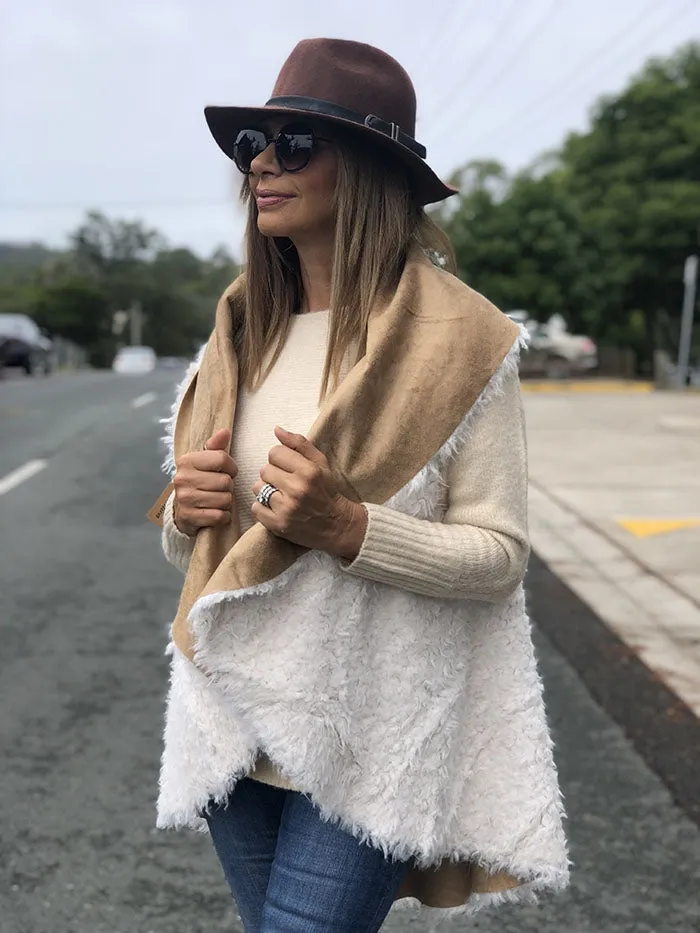 Sherpa Vest - Tan