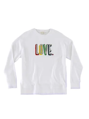 Shiraleah "Love" Sweatshirt, White