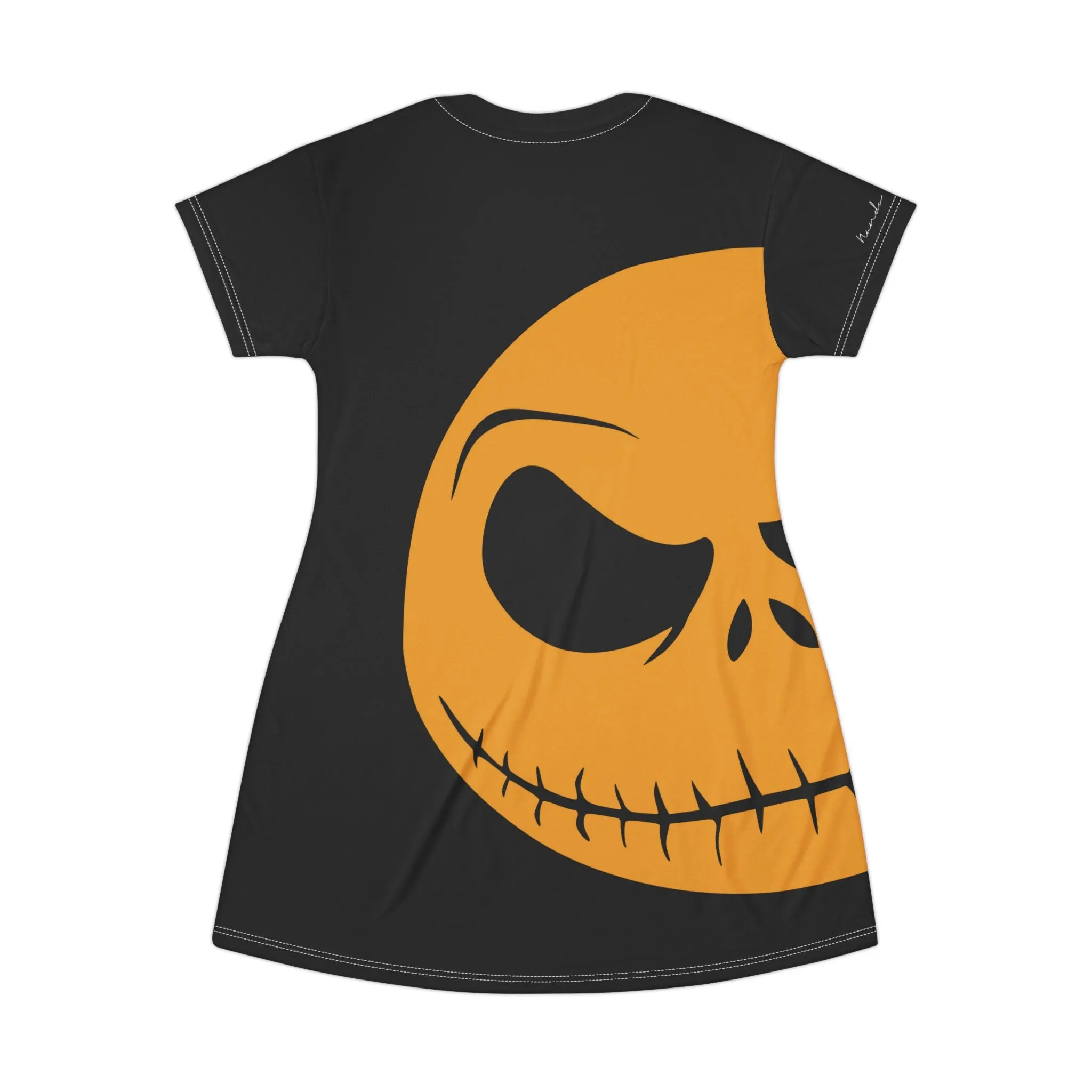 Shirtdress, Black Spooky Face