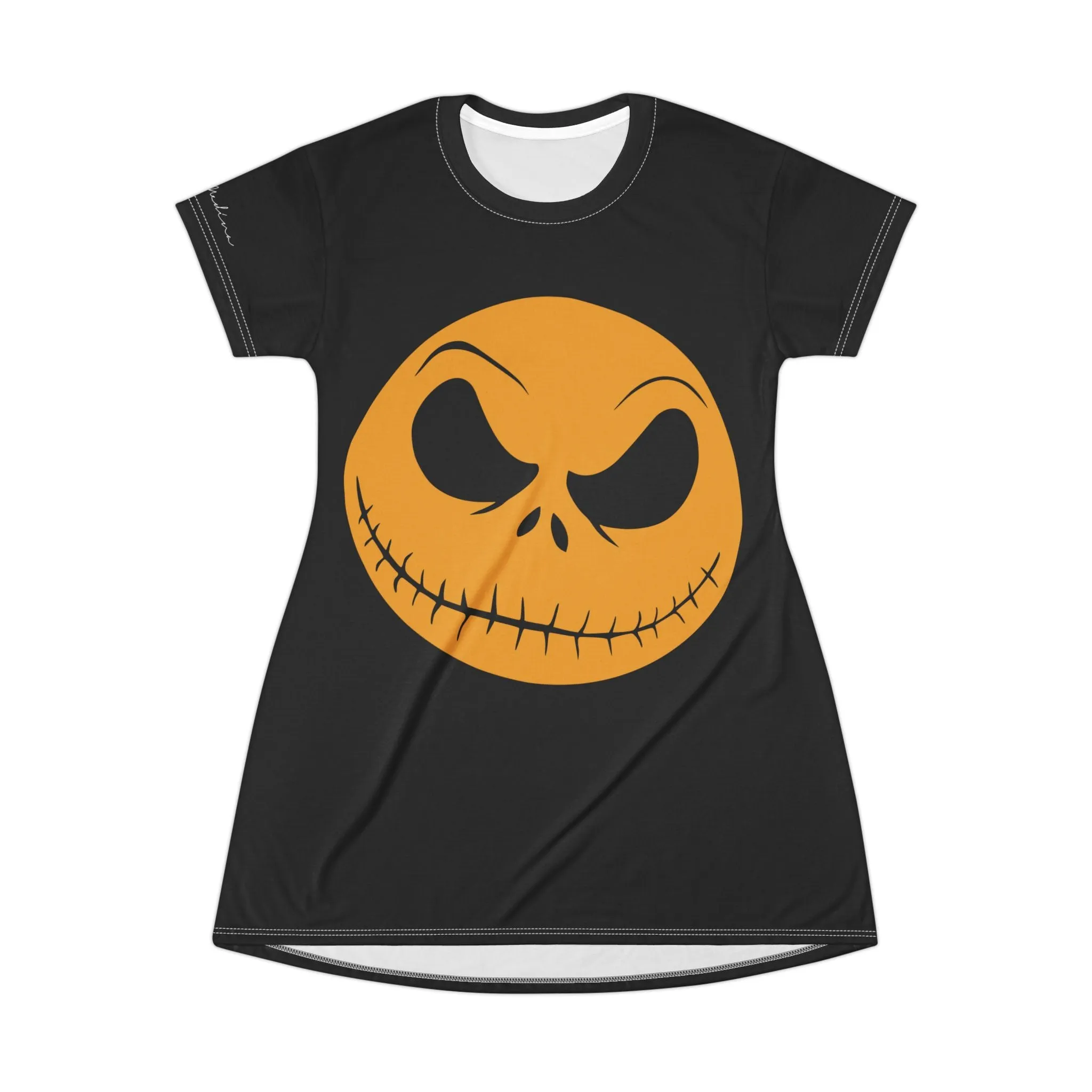 Shirtdress, Black Spooky Face