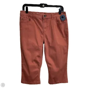 Shorts By Natural Reflections In Orange Denim, Size: 10