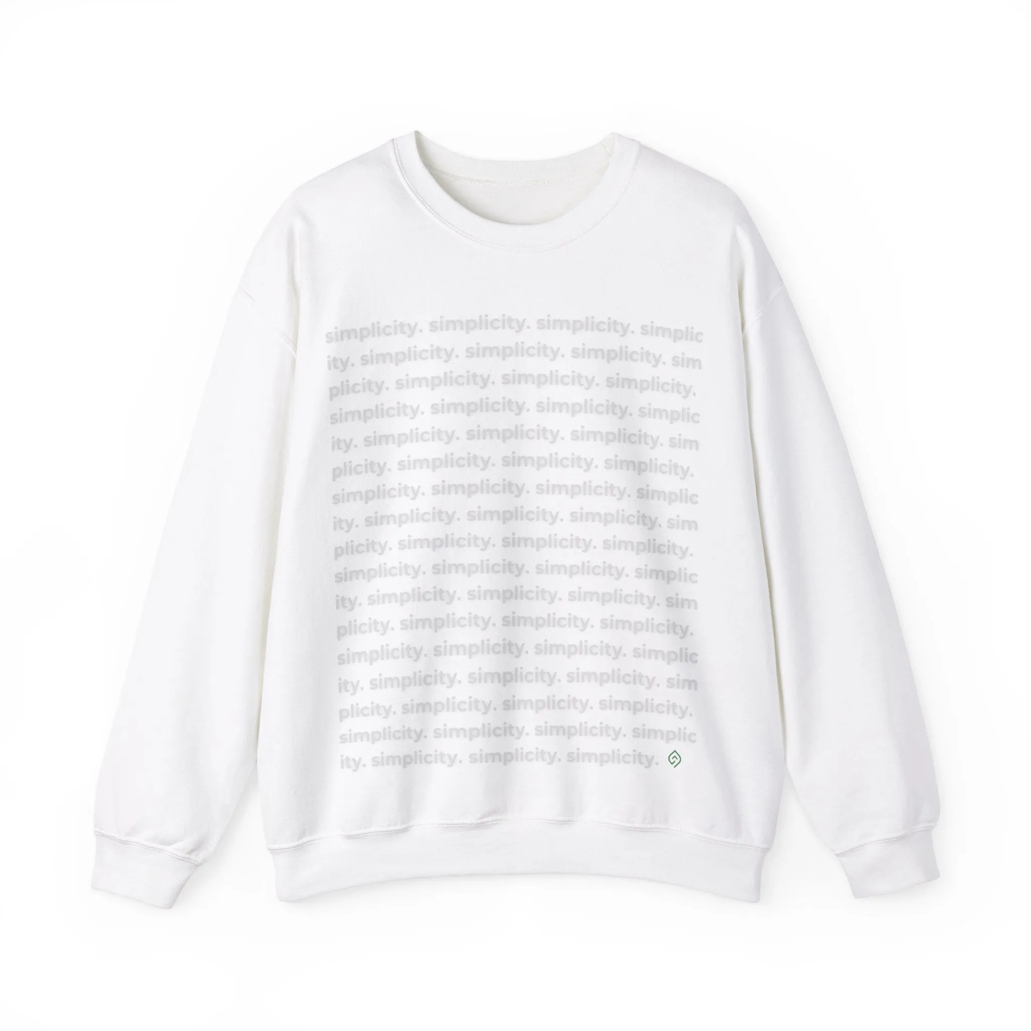 Simplicity Unisex Crewneck Sweatshirt - Minimalist Cozy Cotton Blend Top