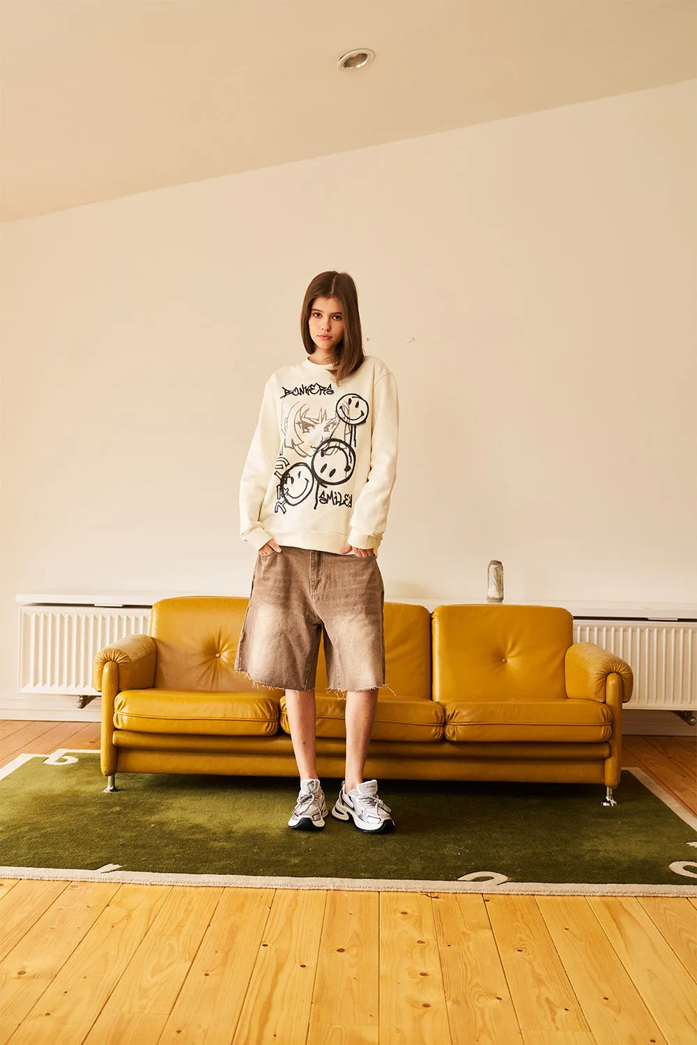 Smiley Originals Off White Sweatshirt