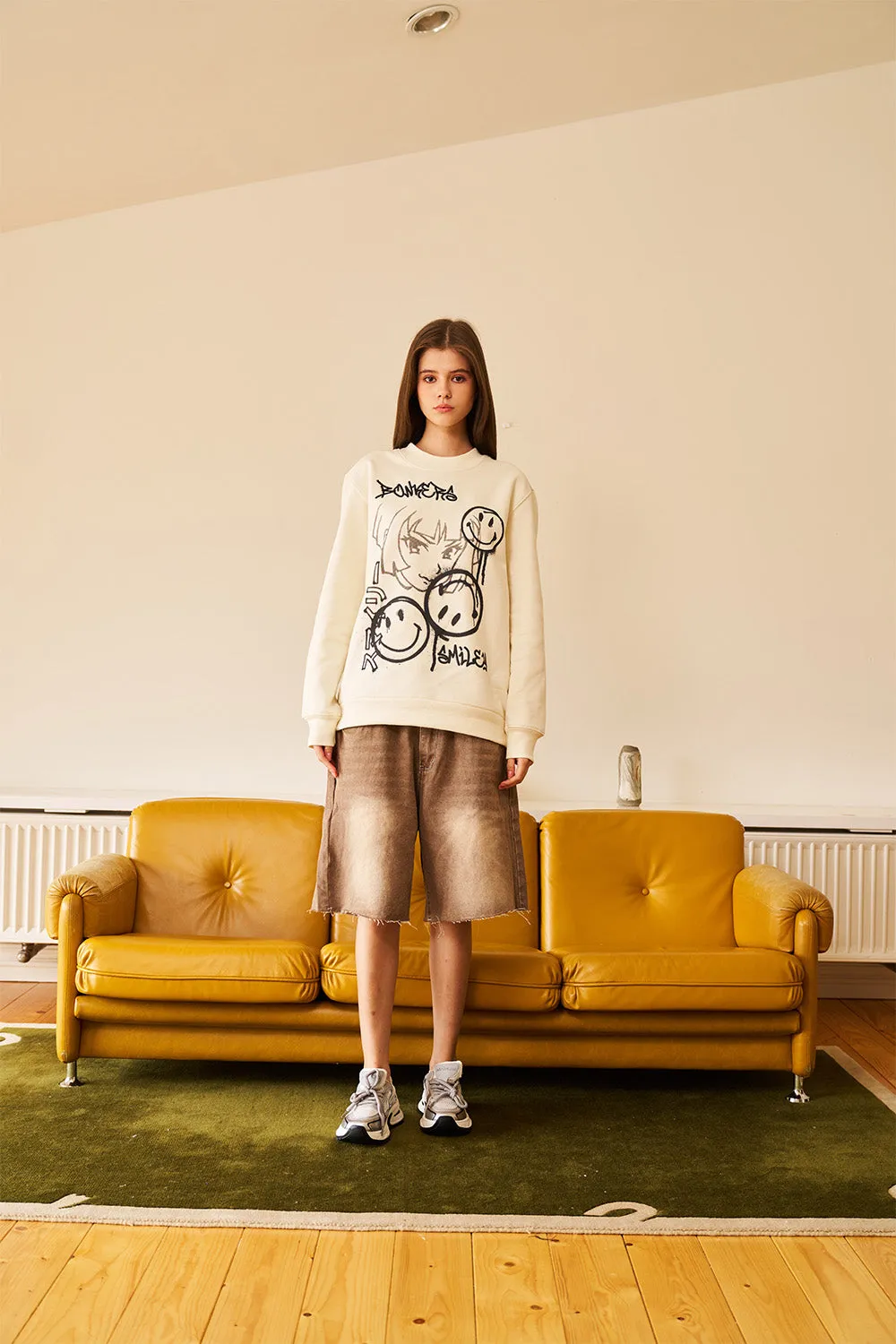 Smiley Originals Off White Sweatshirt