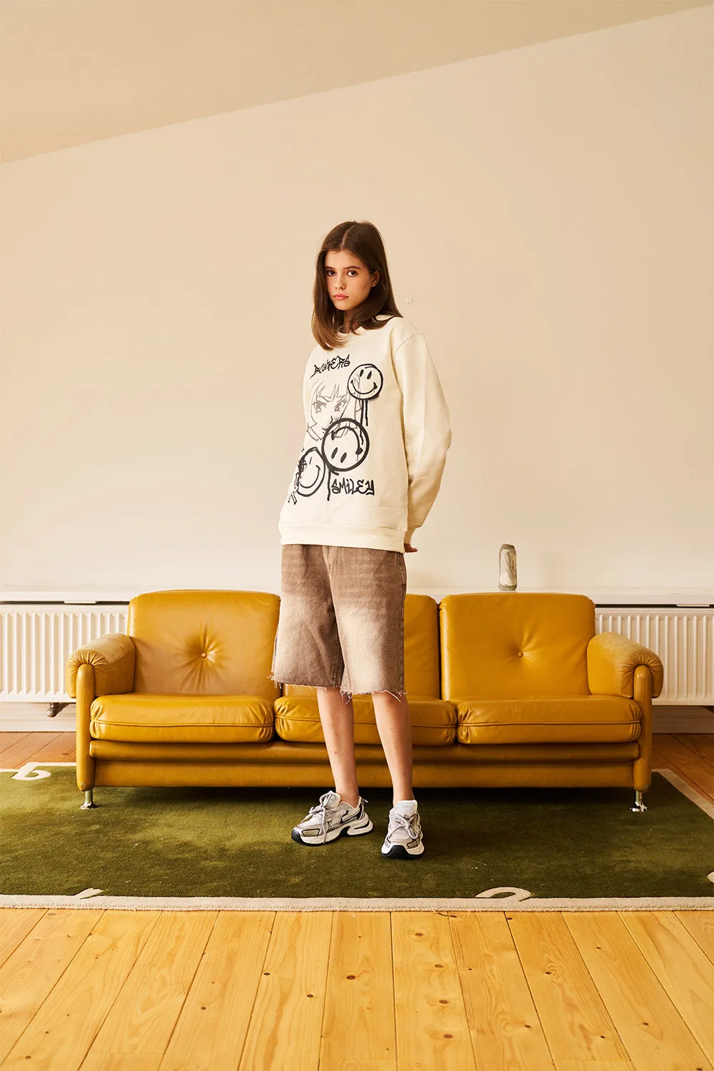 Smiley Originals Off White Sweatshirt