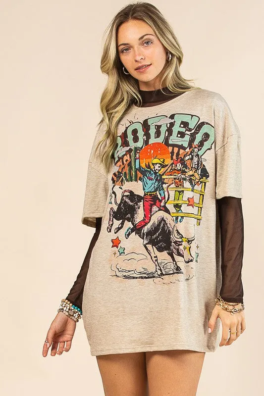 Solid Long Sleeve Mesh Top (Three Colors)