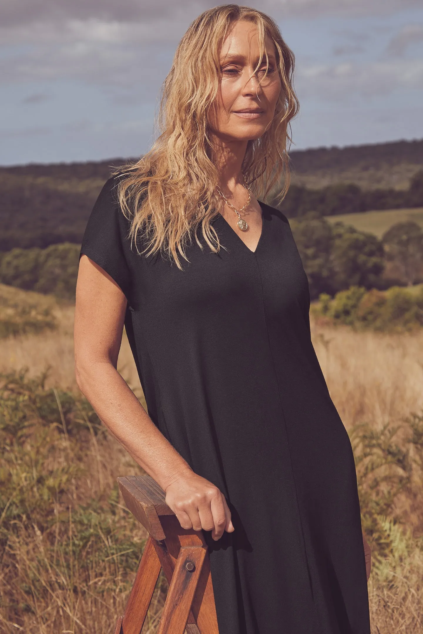 SPLIT FRONT DRESS