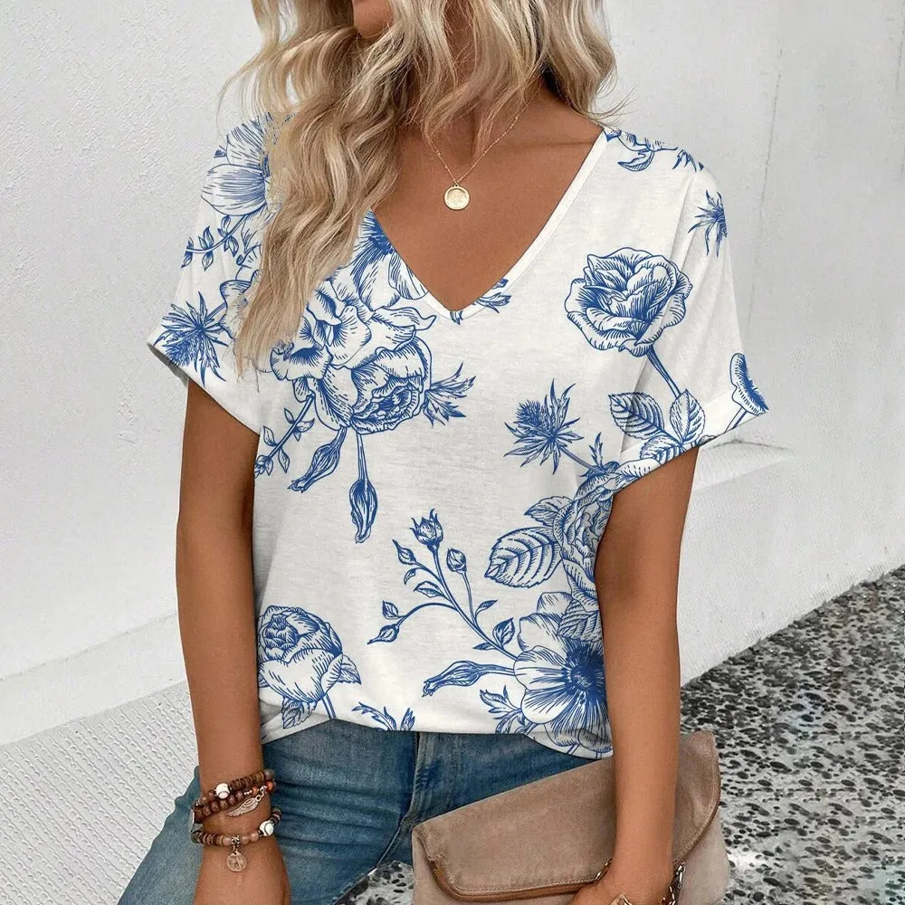 Stephanie® | T-shirt with floral print