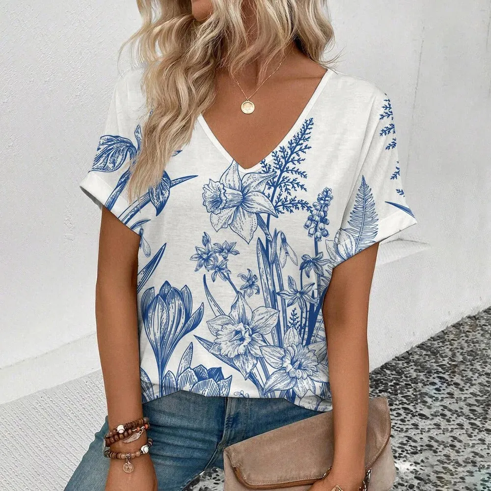 Stephanie® | T-shirt with floral print