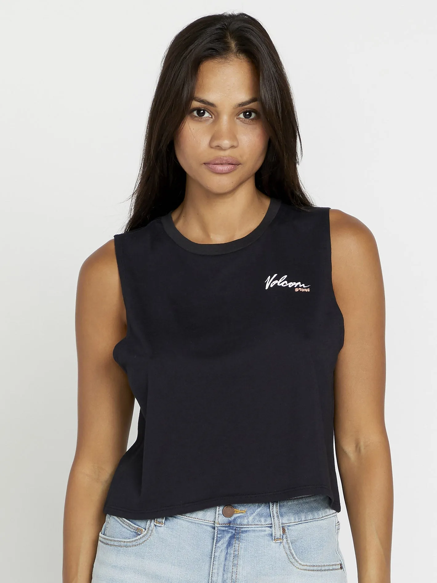 Stone Hour Crop Tank - Black