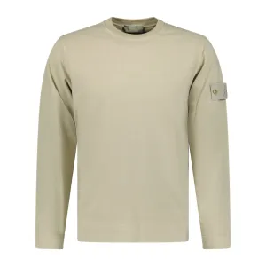 STONE ISLAND GHOST BADGE SWEATSHIRT BEIGE