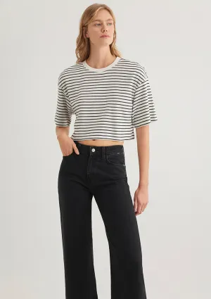 Striped Crop T-Shirt