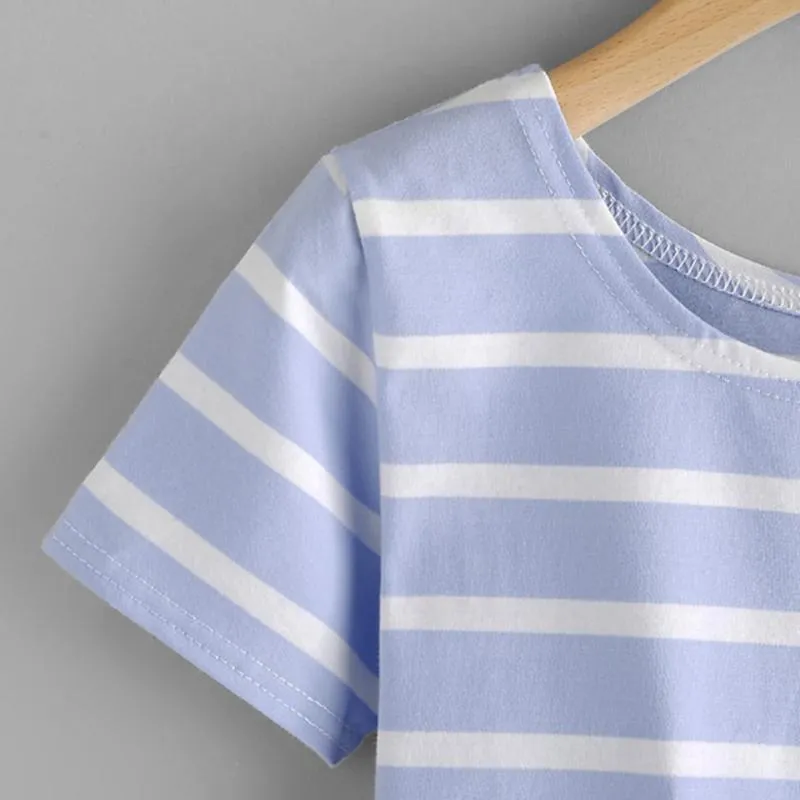 Striped Crop T-Shirt