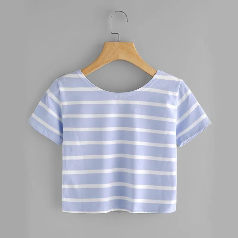 Striped Crop T-Shirt