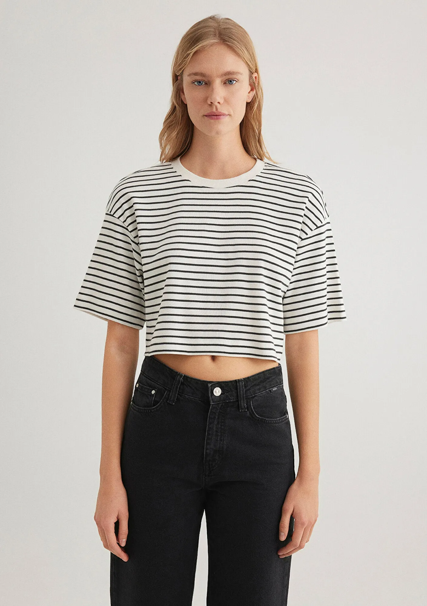 Striped Crop T-Shirt