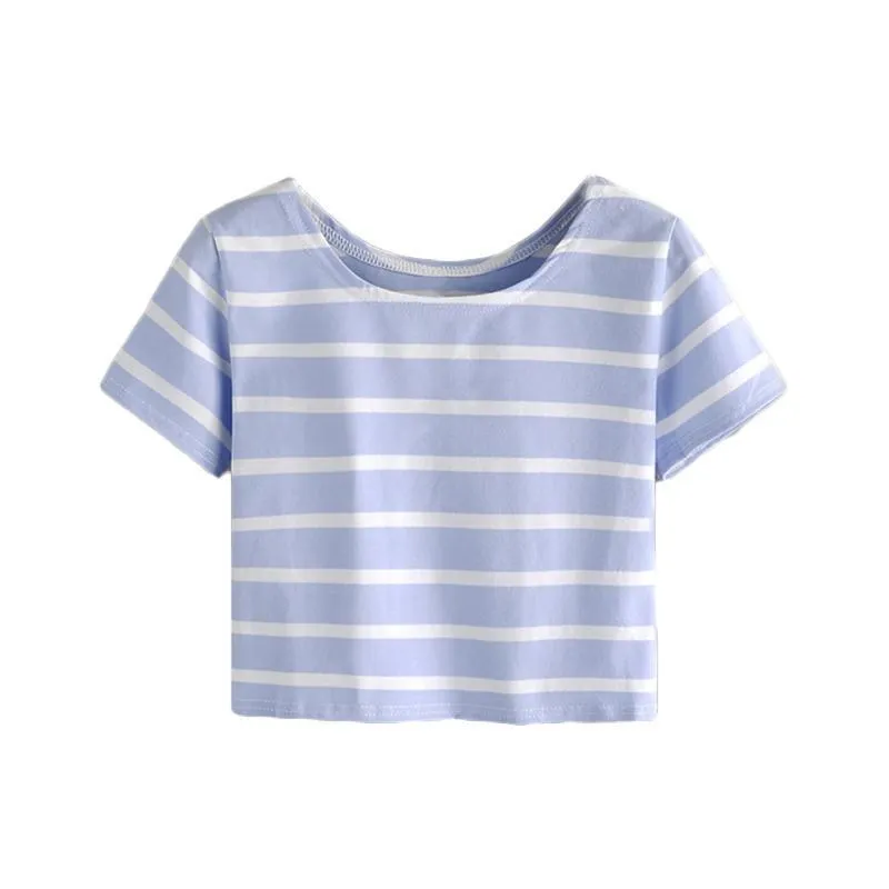 Striped Crop T-Shirt