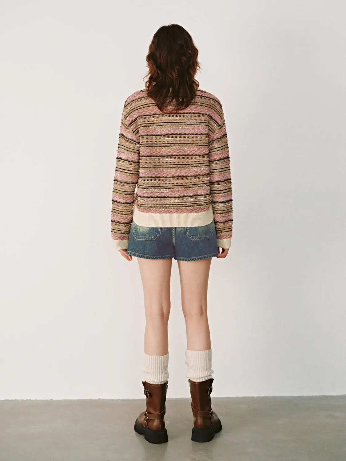 Striped Knitted T-Shirts