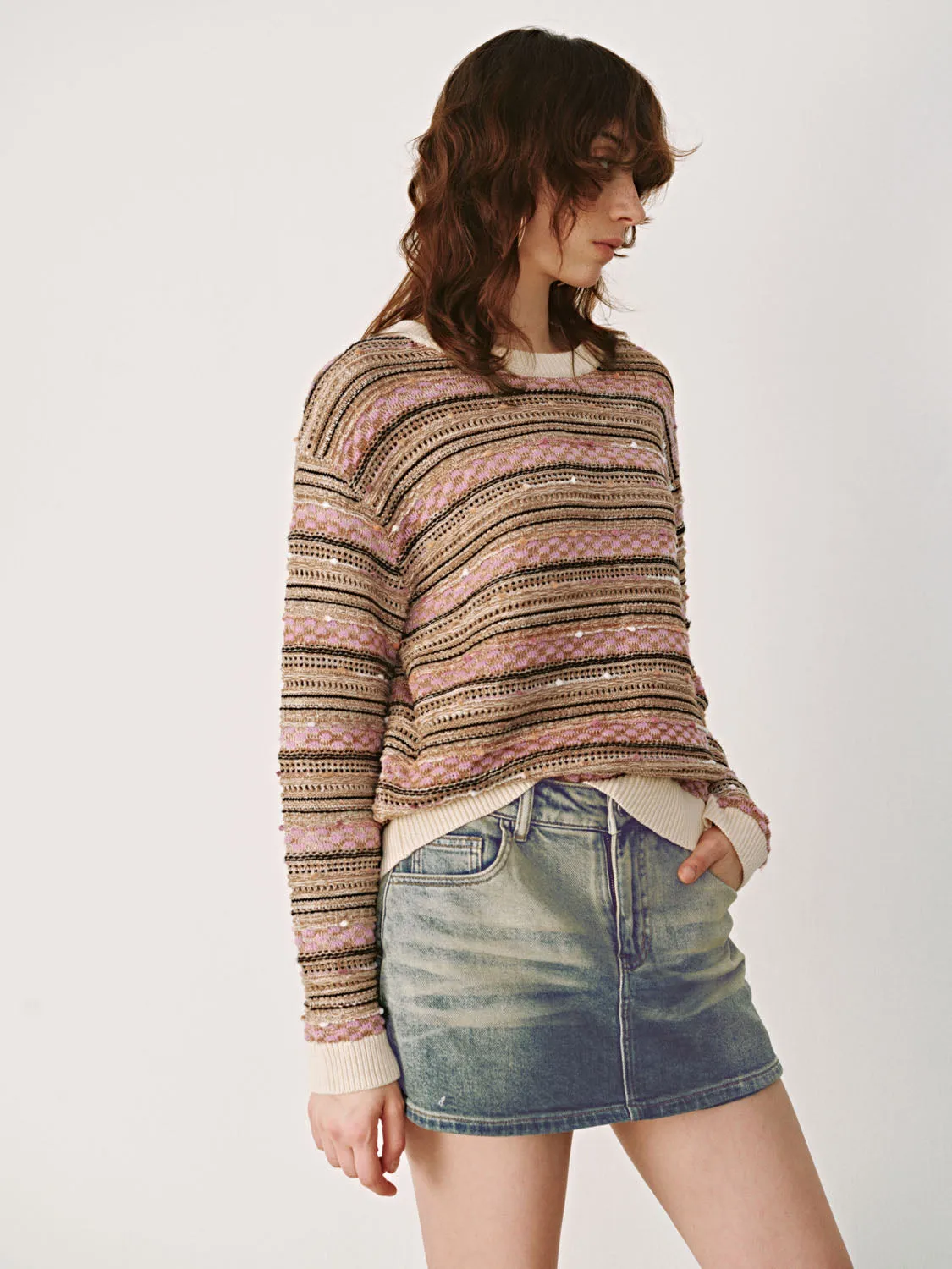 Striped Knitted T-Shirts