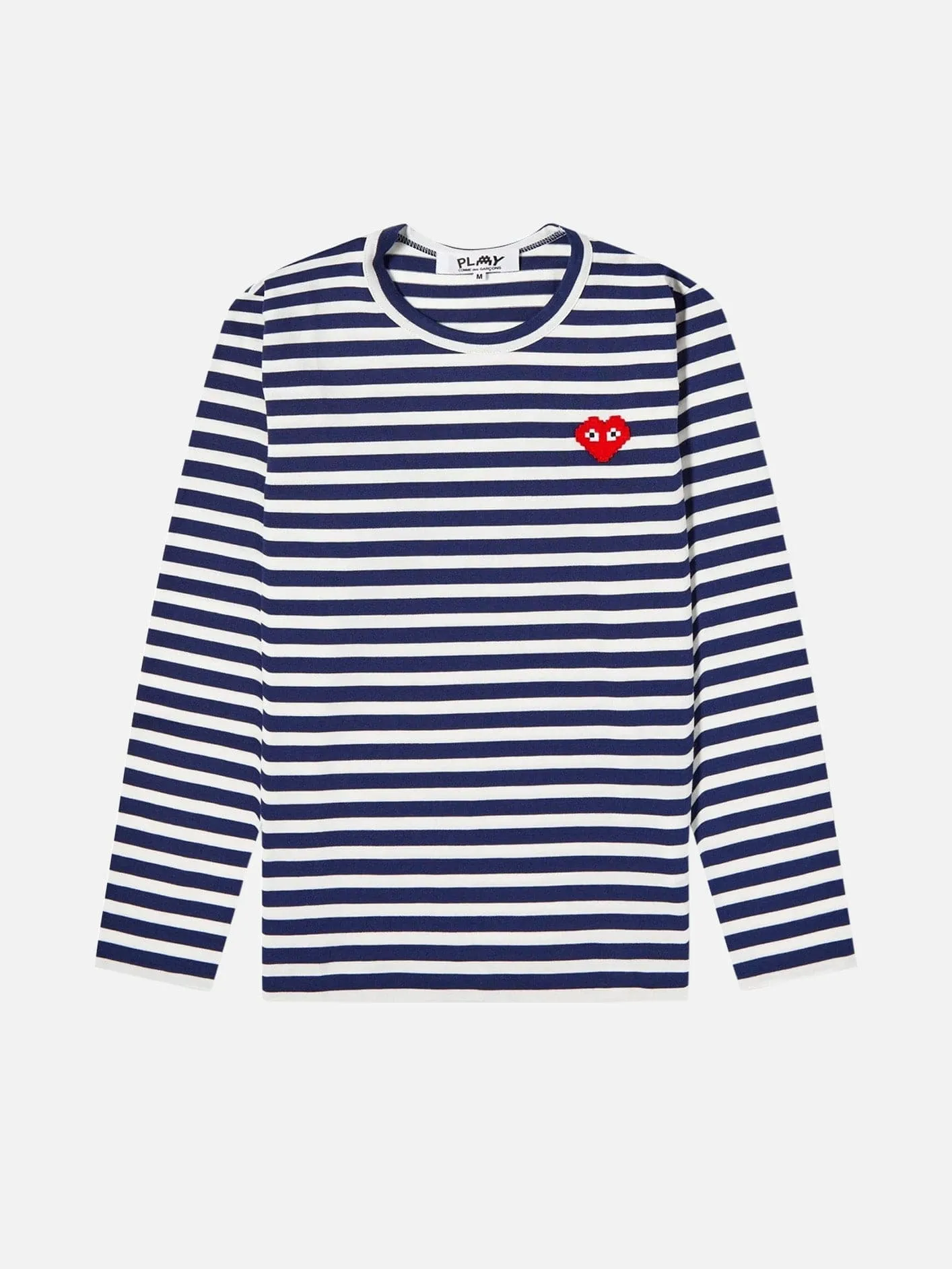 Striped Long Sleeved T-Shirt - Navy/White