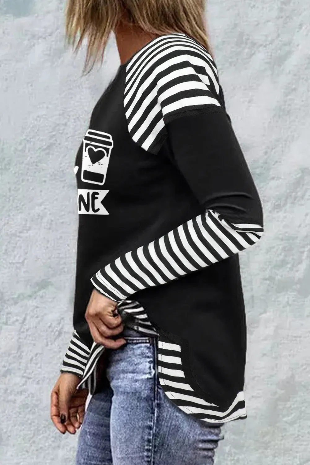 Striped Raglan Long Sleeve Top