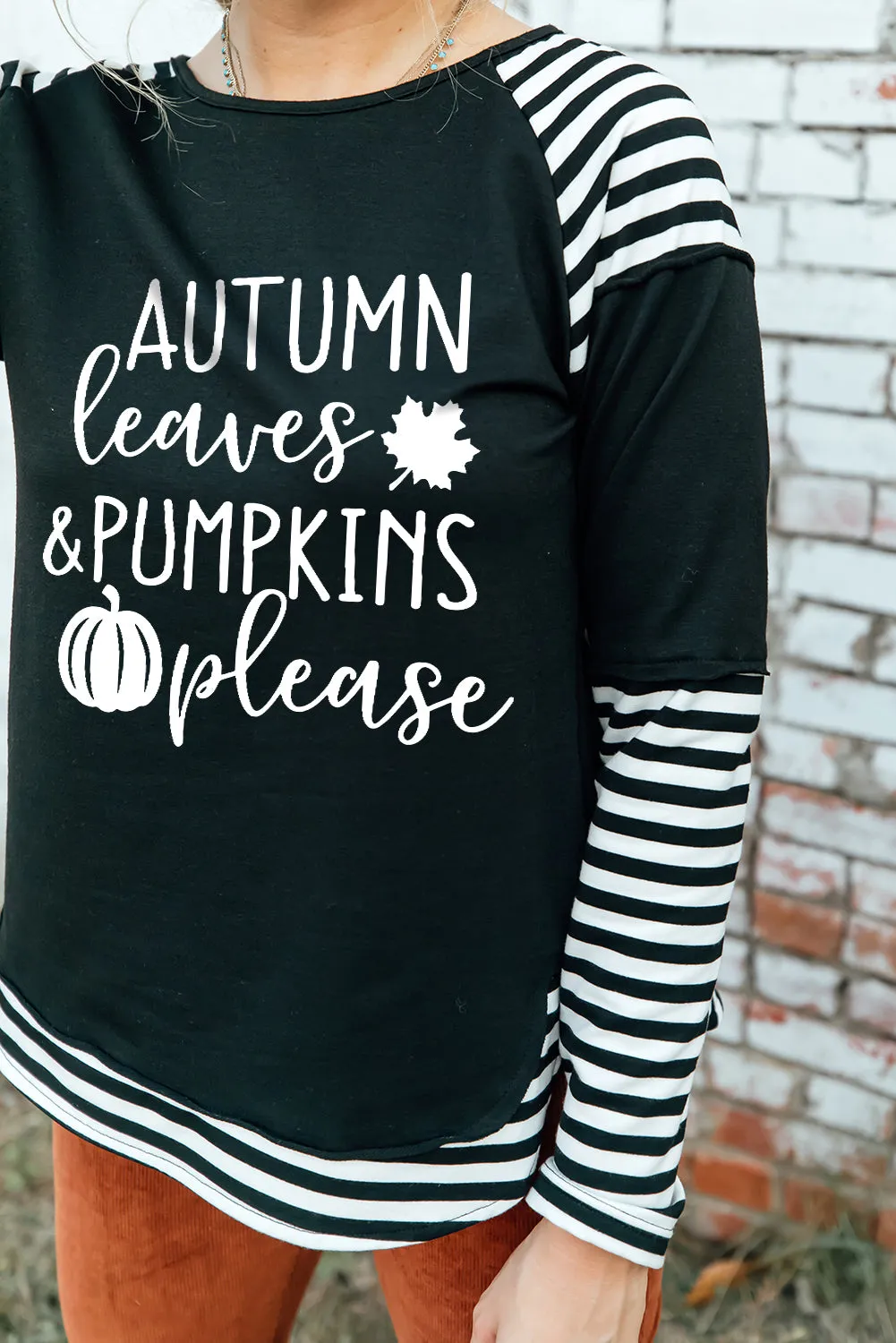 Striped Raglan Long Sleeve Top