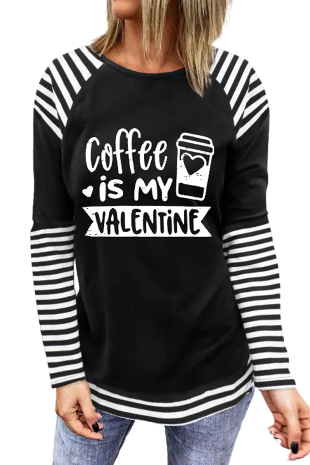 Striped Raglan Long Sleeve Top