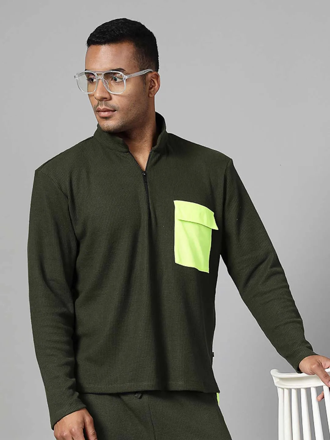 Stylish Oversized High Neck T-Shirt