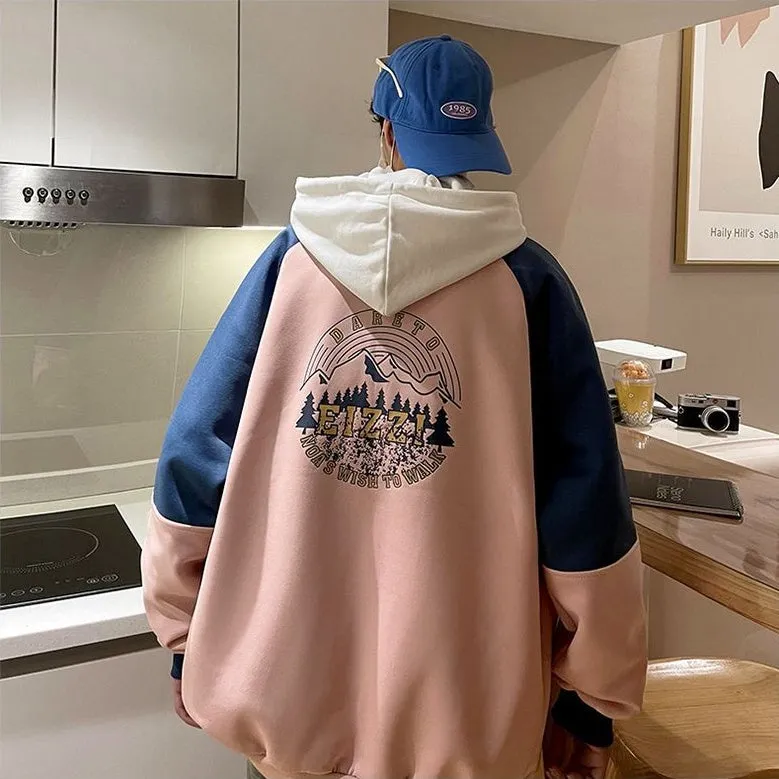 Stylish Patchwork Varsity Jacket for Men with a Color-Blocked Design
