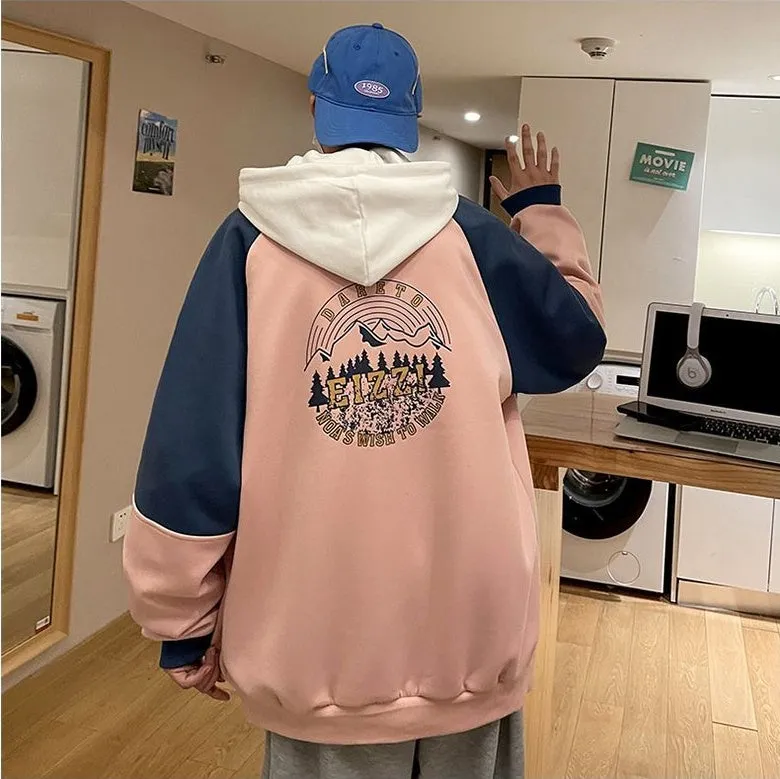 Stylish Patchwork Varsity Jacket for Men with a Color-Blocked Design