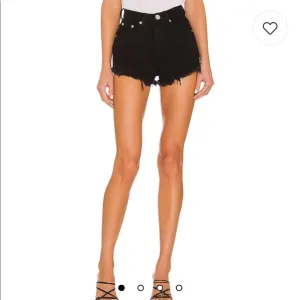 Superdown black denim shorts from Revolve