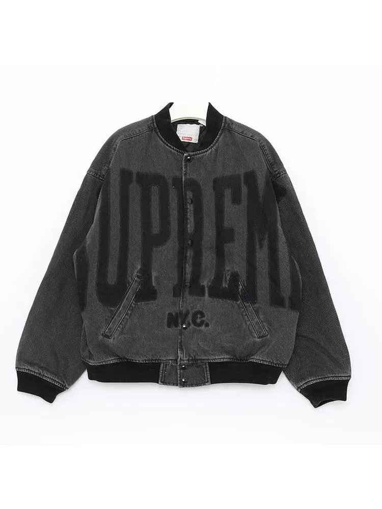 Supreme Denim Varsity Jacket
