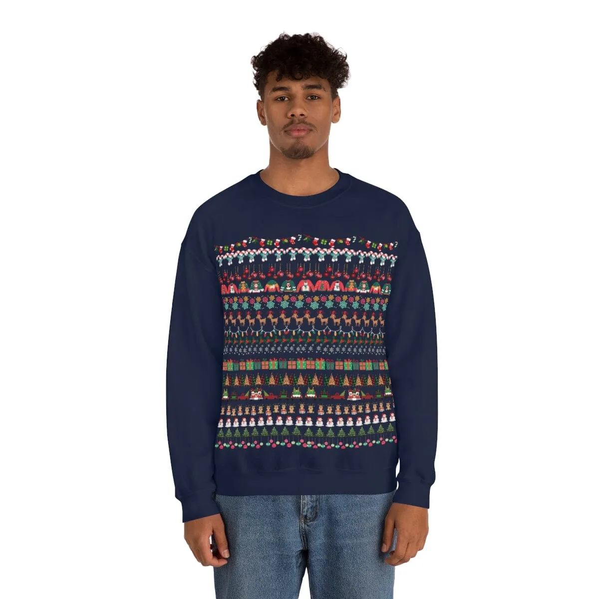 Sweather Navideño Unisex (Azul o Negro) - Ugly Christmas Sweather