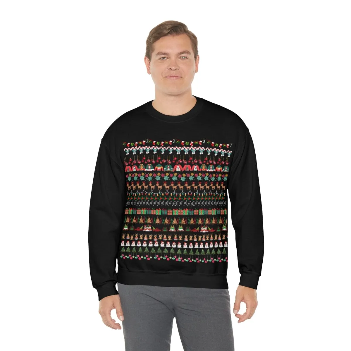 Sweather Navideño Unisex (Azul o Negro) - Ugly Christmas Sweather