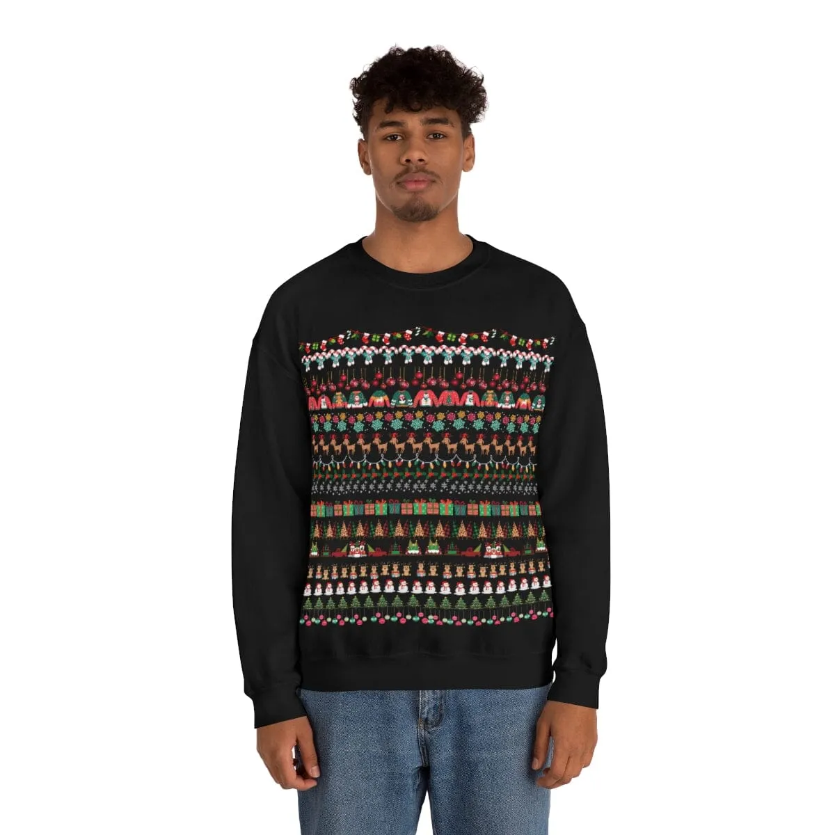 Sweather Navideño Unisex (Azul o Negro) - Ugly Christmas Sweather