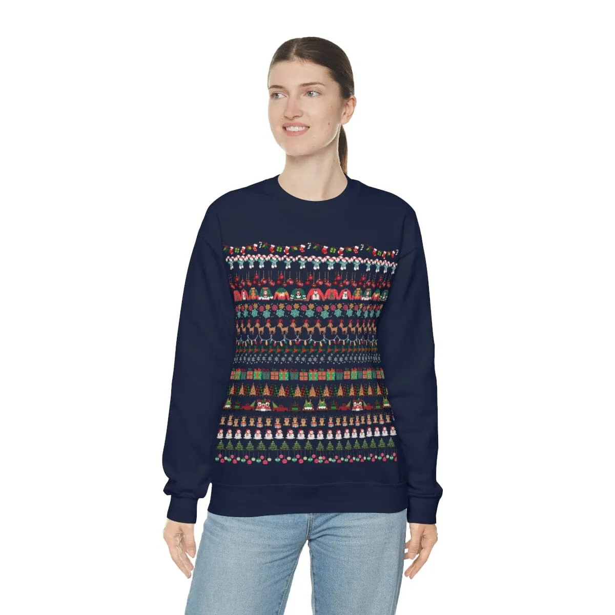 Sweather Navideño Unisex (Azul o Negro) - Ugly Christmas Sweather