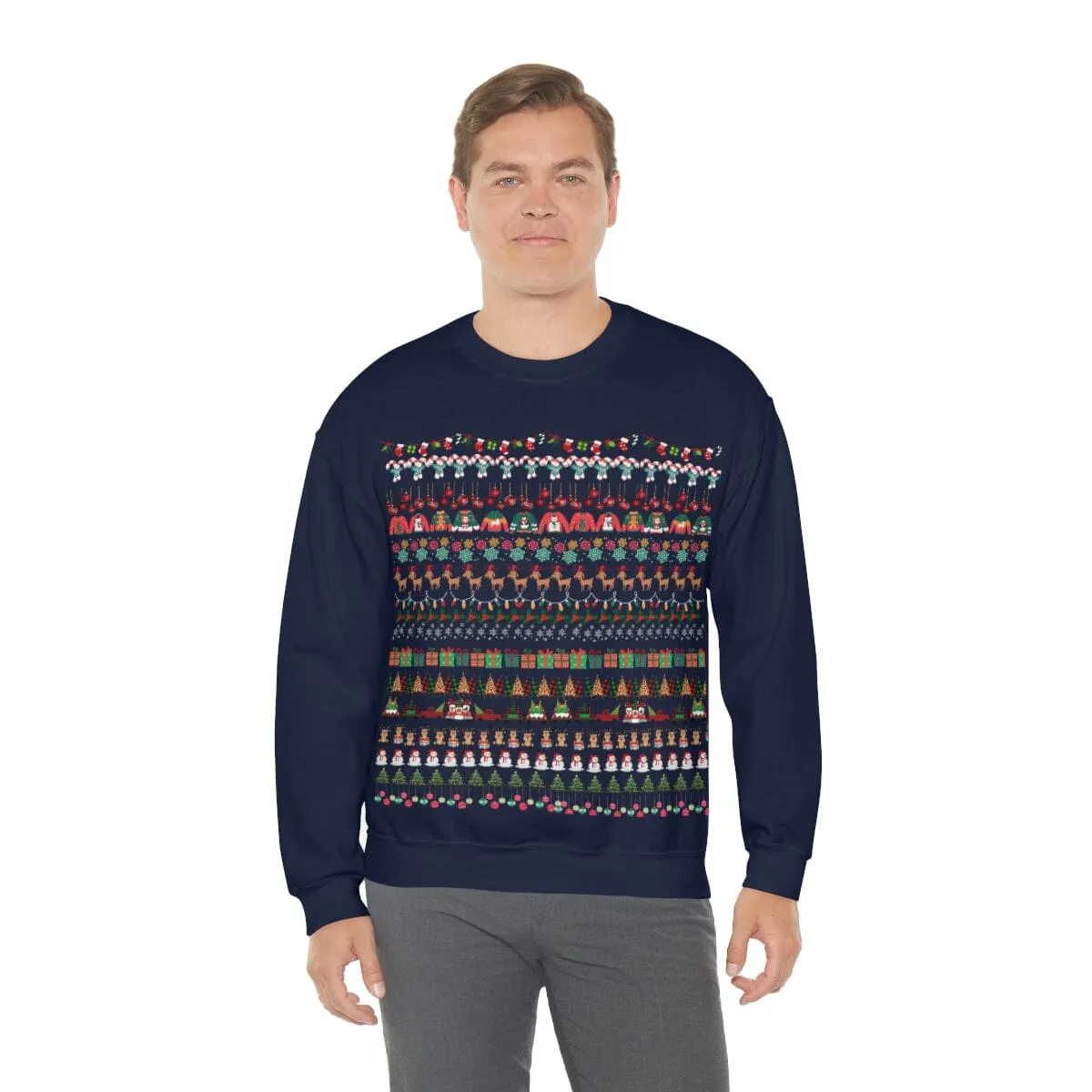 Sweather Navideño Unisex (Azul o Negro) - Ugly Christmas Sweather