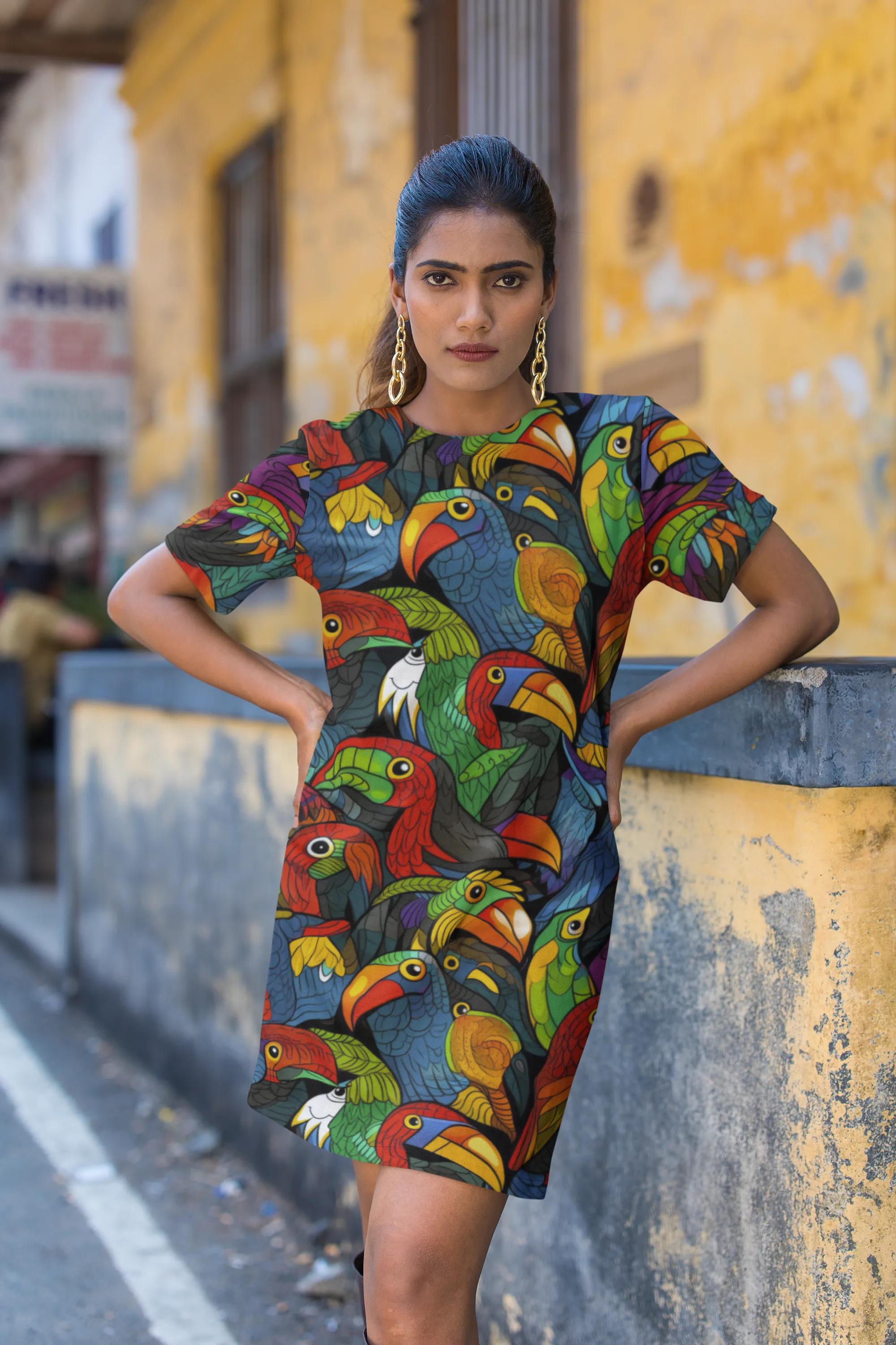 T-Shirt Dress - Toucan Clan