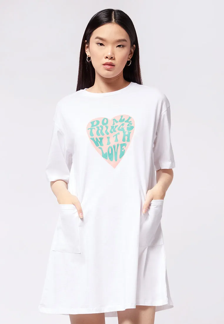 T-Shirt Dress with Pocket Details