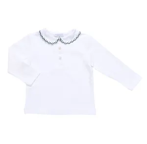 T-shirt long sleeves - green dots