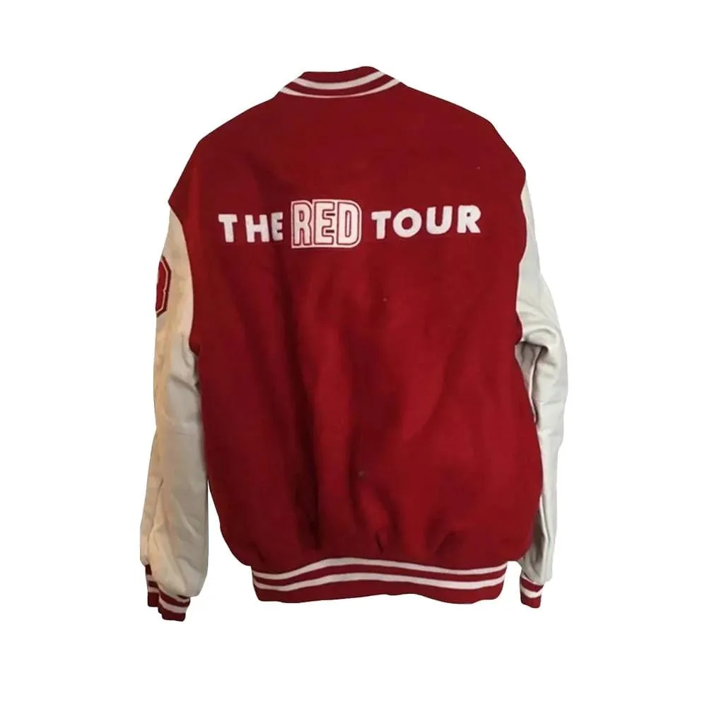 Taylor Swift Red & White Varsity Jacket
