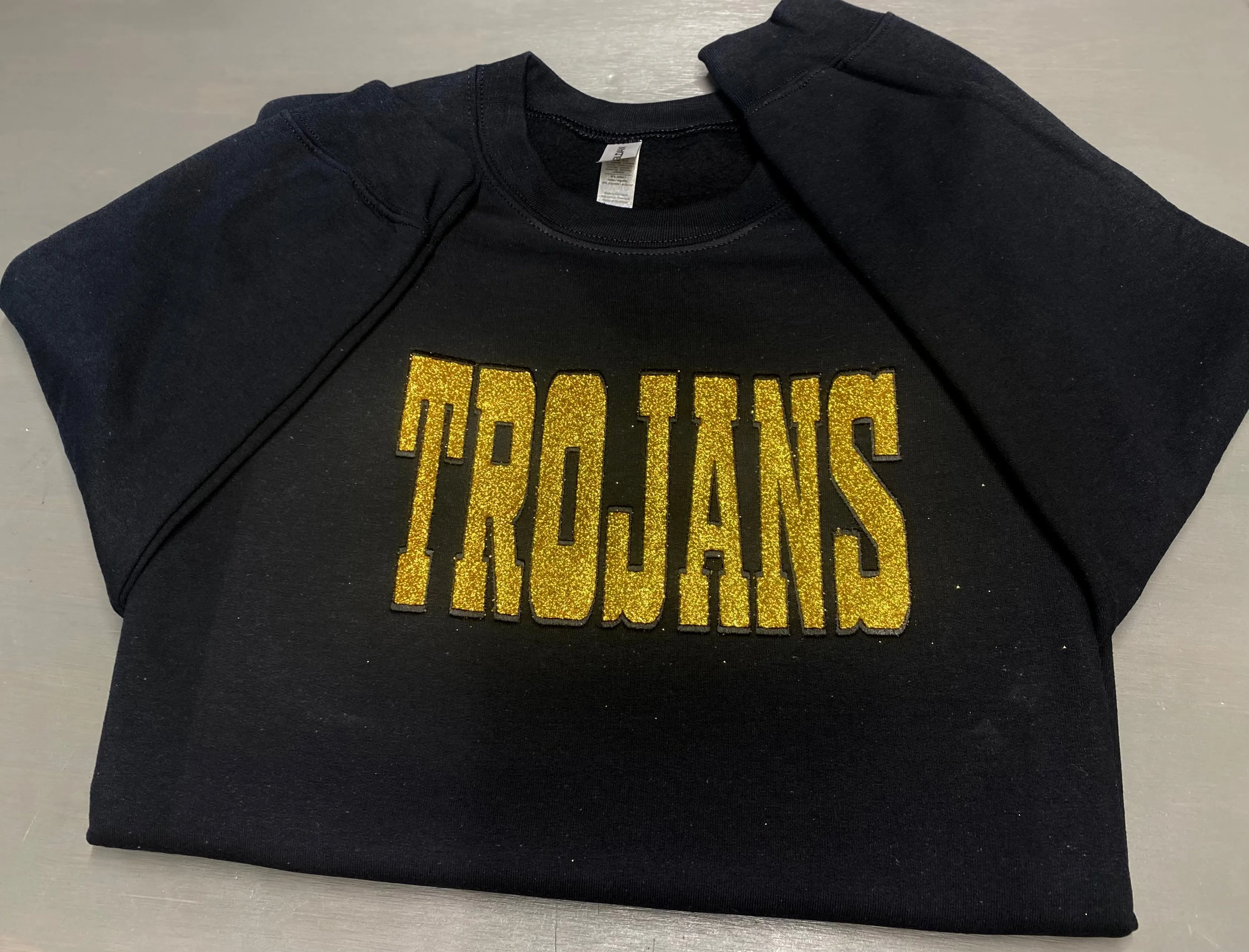 Team Glitter Embroidery Sweatshirts Adult